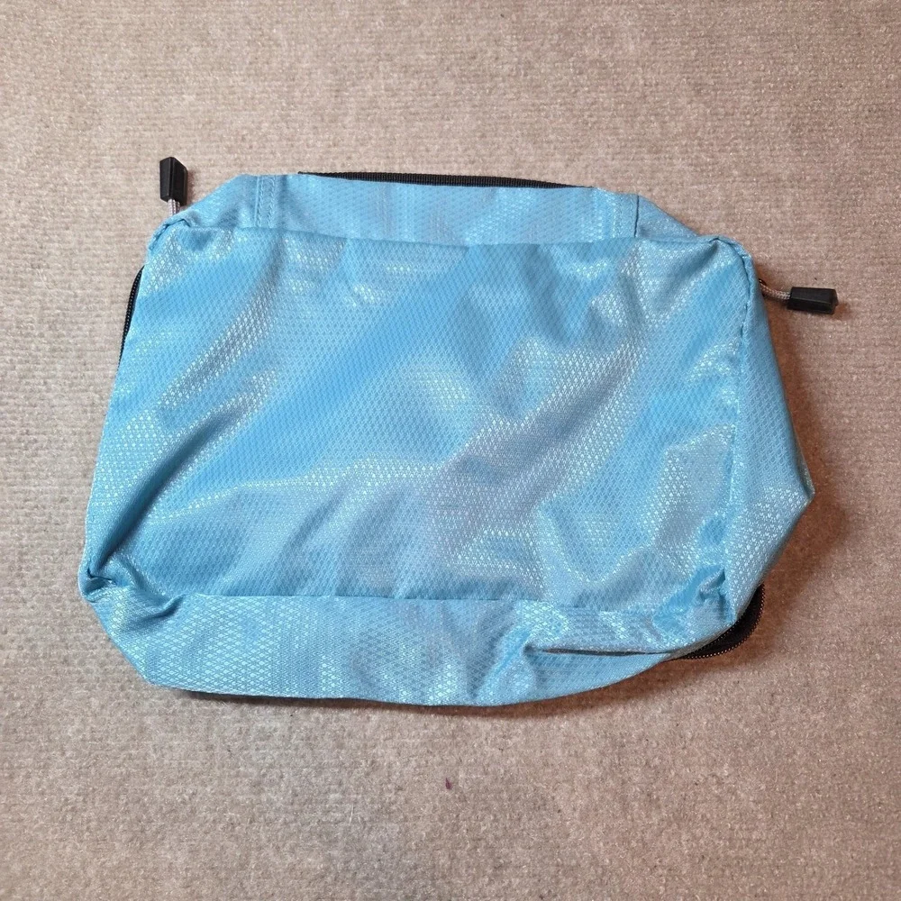 eBags Blue Packing Cube Mesh Top Travel Organizer Zipper Case w/ Handle